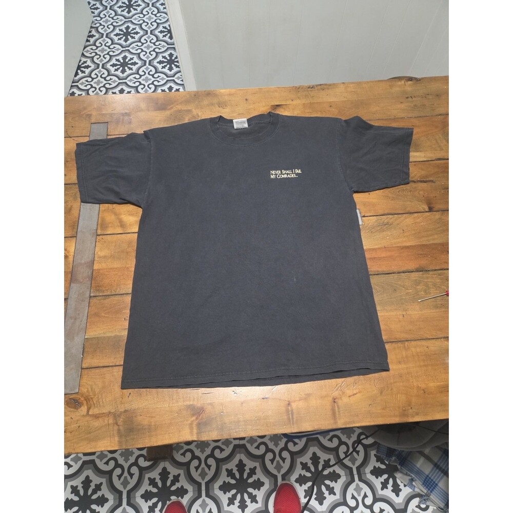 Vintage 1997 US Army Ranger Creed Tab Graphic Tee Black 7.62 Design XL